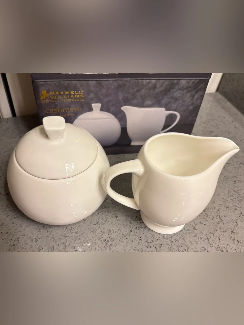 Maxwell & Williams Cashmere Fine Bone China  Milk and Sugar Bowl Set
